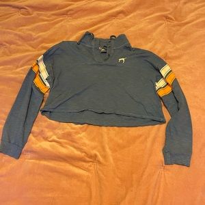 M oversize cropped PINK sweatshirt